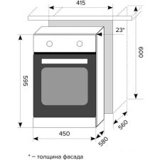 Духовой шкаф LEX EDM 4573 С IV