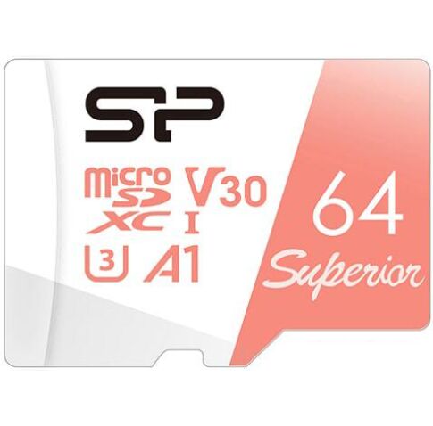 Карта памяти Silicon-Power Superior A1 microSDXC SP064GBSTXDV3V20 64GB