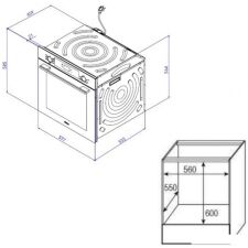 Электрический духовой шкаф Korting OKB 6071 CBX