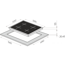 Варочная панель MAUNFELD EVI.594-BG