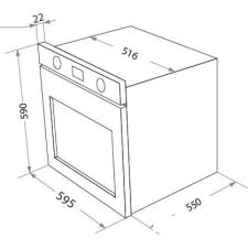 Духовой шкаф HOMSair OEF657BK