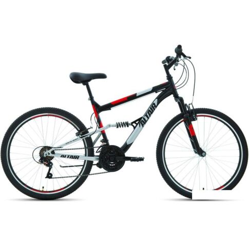 Велосипед Altair MTB FS 26 1.0 р.18 2021 (черный/красный)