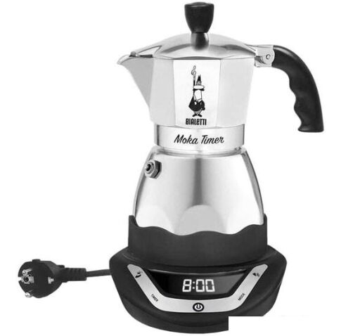 Гейзерная кофеварка Bialetti Moka Timer (6 порций)