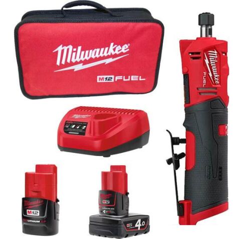 Прямошлифовальная машина Milwaukee M12 Fuel FDGS-422B 4933471436 (с 2-мя АКБ 2 Ah, 4 Ah)