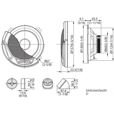 Компонентная АС Kenwood KFC-E130P