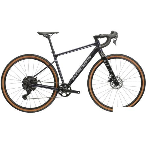 Велосипед Kross Esker 2.0 M/19" 2024 (темно-синий/серый глянцевый)