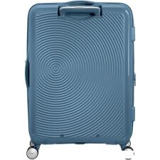 Чемодан-спиннер American Tourister SoundBox Stone Blue 67 см