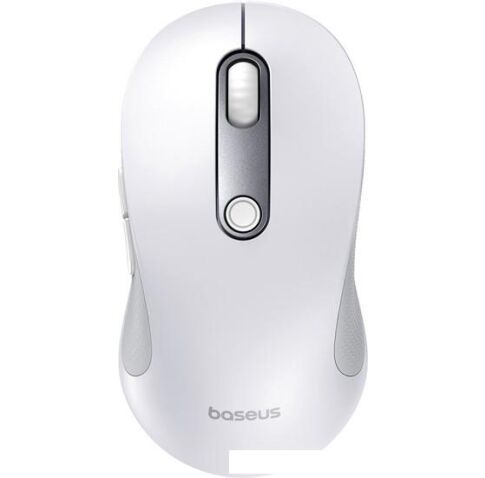 Мышь Baseus F02 Ergonomic Wireless Mouse (белый, без батарейки в комплекте)