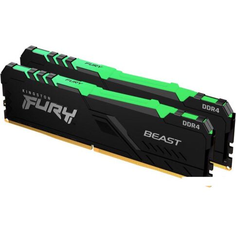 Оперативная память Kingston FURY Beast RGB 2x8ГБ DDR4 3600МГц KF436C17BB2AK2/16