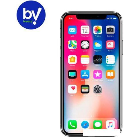 Смартфон Apple iPhone X 64GB Воcстановленный by Breezy, грейд B (серый космос)