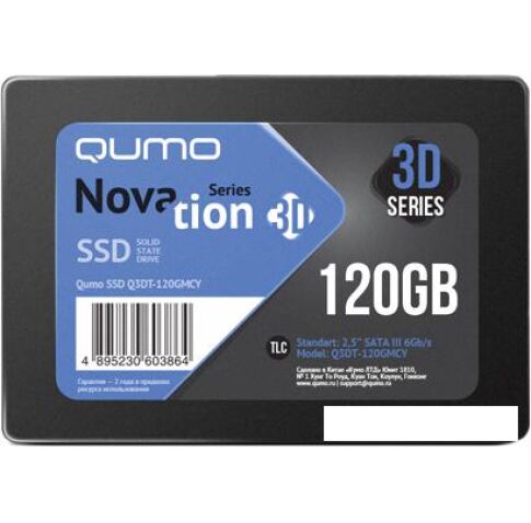 SSD QUMO Novation 3D TLC 120GB Q3DT-120GMCY