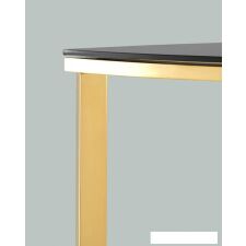 Консольный стол Stool Group Альба 115x30 ECST-095-SR-TG (стекло черное/сталь золото)