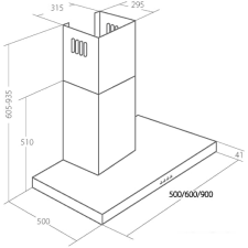 Кухонная вытяжка Akpo Feniks Slim 60 WK-4 (нержавеющая сталь)