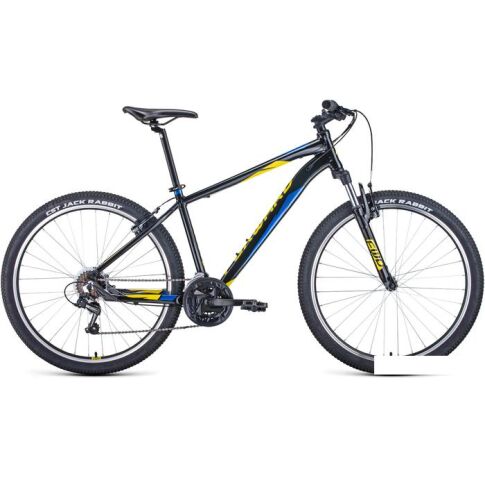 Велосипед Forward Apache 27.5 1.0 р.17 2022 (черный/желтый)