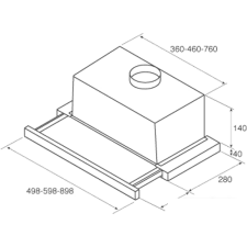 Кухонная вытяжка Jetair Aurora LX/CR/F/60 PRF0115176B