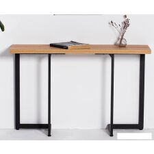 Консольный стол Millwood Арлен 3 38-76x110x76 (дуб золотой Craft/металл черный)