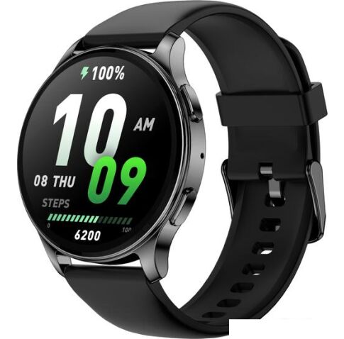 Умные часы Amazfit POP 3R (черный, с силиконовым ремешком)