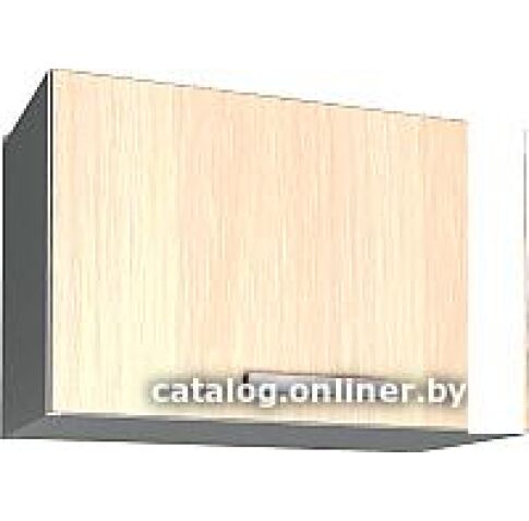 Шкаф навесной Интерлиния Мила Лайт ВШГ50-360 (дуб молочный)