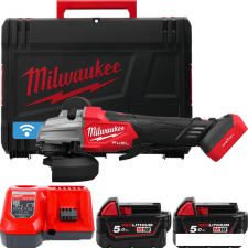 Угловая шлифмашина Milwaukee M18 Fuel One-Key M18FSAGSVO125X-502X 4933493553 (с 2-мя АКБ 5 Ач, кейс)