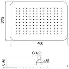 Верхний душ Nobili AD139/133CR