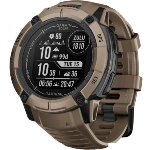 Умные часы Garmin Instinct 2x Solar Tactical Edition (светло-коричневый)