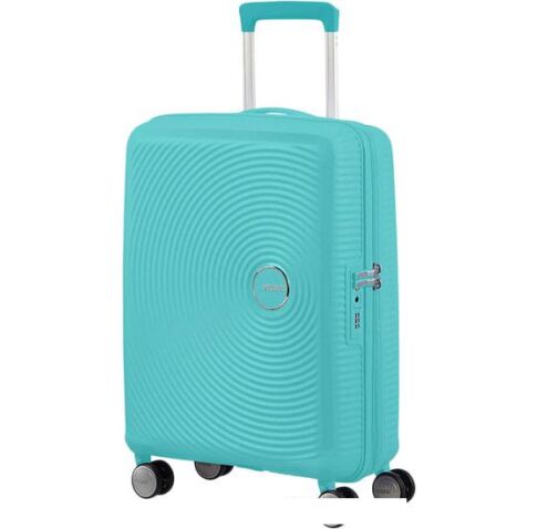 Чемодан-спиннер American Tourister Soundbox Poolside Blue 55 см