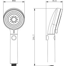 Душевая лейка Lemark LM0818CW