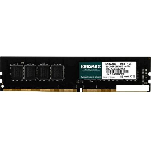 Оперативная память Kingmax 32ГБ DDR4 3200 МГц KM-LD4-3200-32GS