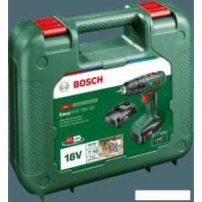 Дрель-шуруповерт Bosch EasyDrill 18V-40 06039D8005 (с 2-мя АКБ 2 Ач, кейс)