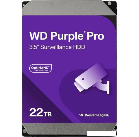 Жесткий диск WD Purple Pro 22TB WD221PURP