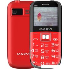 Кнопочный телефон Maxvi B6ds (красный)