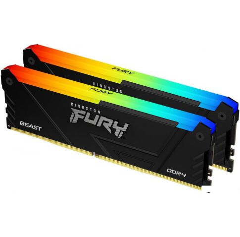 Оперативная память Kingston FURY Beast RGB 2x16ГБ DDR4 2666 МГц KF426C16BB2AK2/32