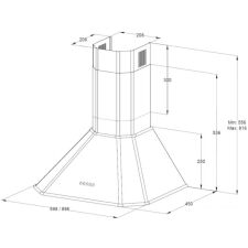 Кухонная вытяжка Korting KHC 6839 RB