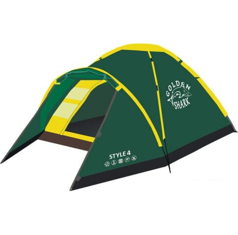 Треккинговая палатка GOLDEN SHARK Style 4 (зеленый)
