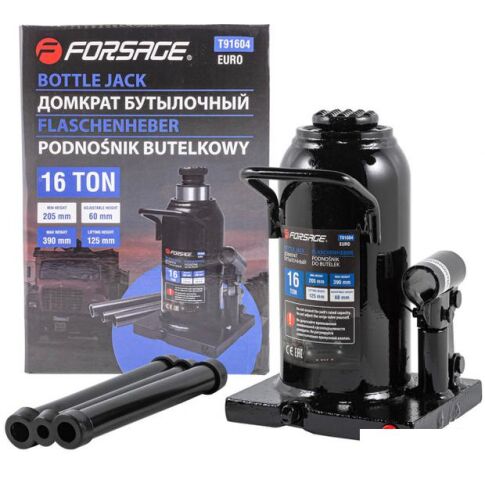 Бутылочный домкрат FORSAGE F-T91604 (Euro) 16т