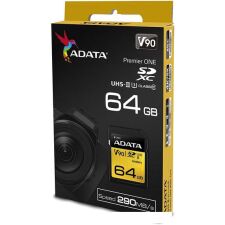 Карта памяти ADATA Premier ONE ASDX64GUII3CL10-C SDXC 64GB