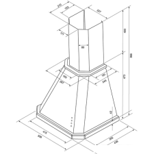 Кухонная вытяжка Krona Neya 600 structural ivory PB