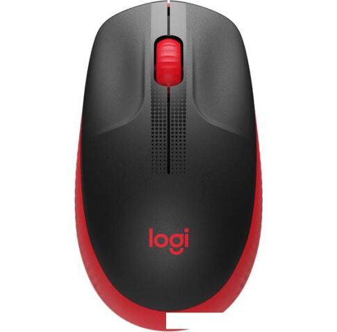 Мышь Logitech M190 (черный/красный)