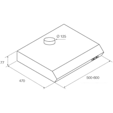 Кухонная вытяжка Jetair Light IX/F/60 PRF0094403A