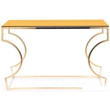 Консольный стол Signal Kenzo C (дымчатый янтарь/золотой)
