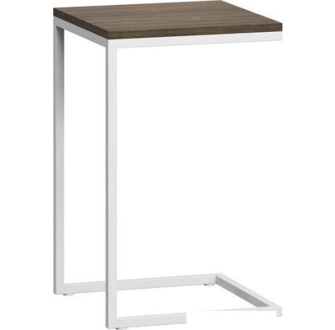 Приставной столик LoftyHome Бервин приставной (серый/белый)