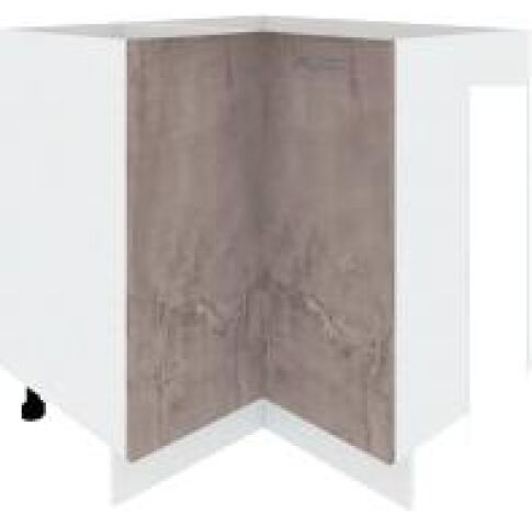 Шкаф напольный Кортекс-мебель Корнелия Лира НШУ без столешницы угловой (оникс)