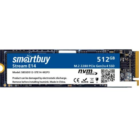 SSD SmartBuy Stream E14 512GB SBSSD512-STE14-M2P3