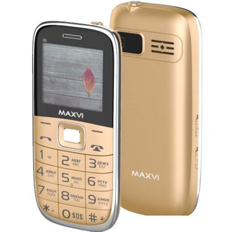 Мобильный телефон Maxvi B6 (золотистый)