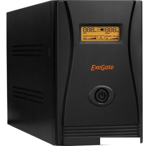 Источник бесперебойного питания ExeGate SpecialPro Smart LLB-1500.LCD.AVR.C13.RJ.USB