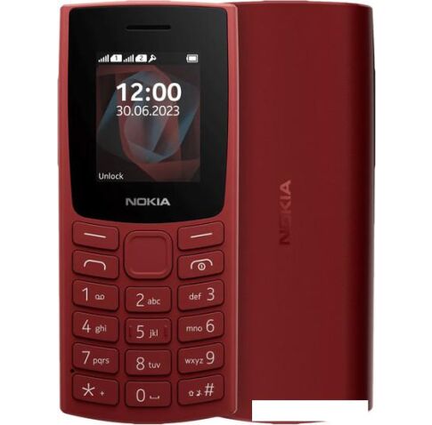 Кнопочный телефон Nokia 105 (2023) Dual SIM TA-1557 (красный)