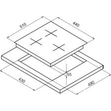 Варочная панель Korting HI 42031 BW