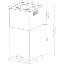 Кухонная вытяжка Korting Cube KHA 45970 W