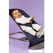 Шезлонг BabyBjorn Bouncer Bliss (сетка, navy blue)