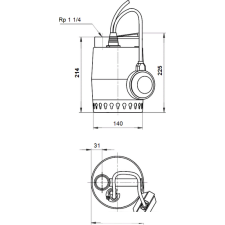 Насос Grundfos Unilift KP 250 A 1